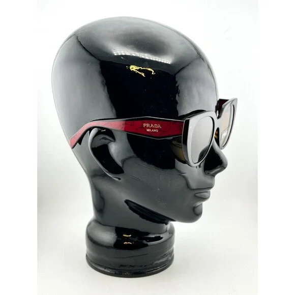 NIB $440 Womens PRADA Sunglasses 2AU5Y1 Tortoise Shell Red  display picture 3